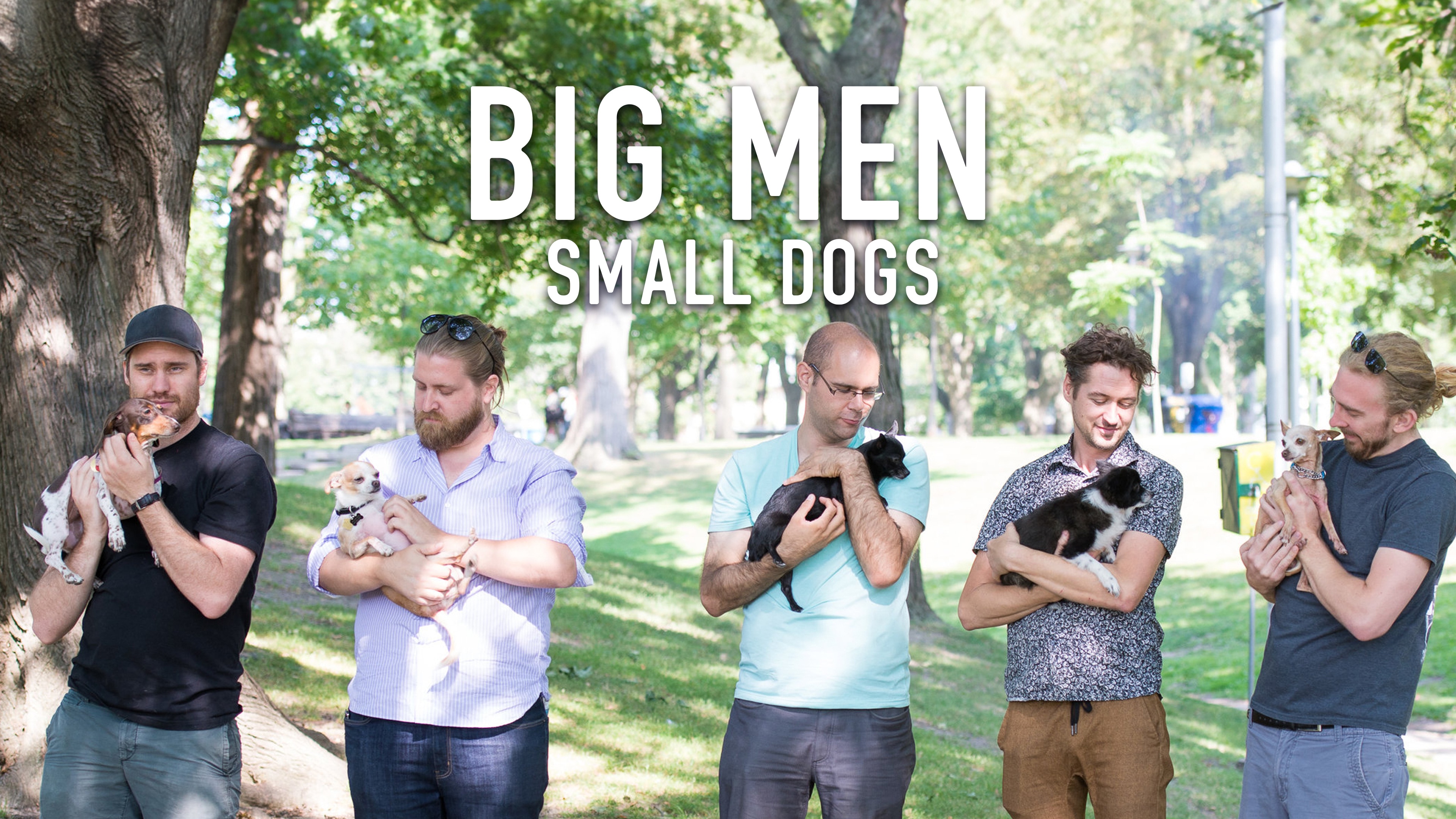 Big men shop small dogs
